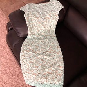 Bebe Lace Midi Dress